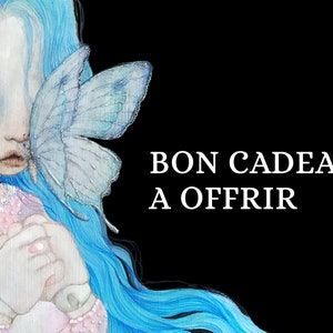 Bon cadeau à offrir pour noël ou un anniversaire, chèque cadeau, carte cadeau