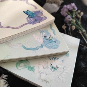 Set di 3 blocchi note collezione Fairy carta riciclata 30 fogli