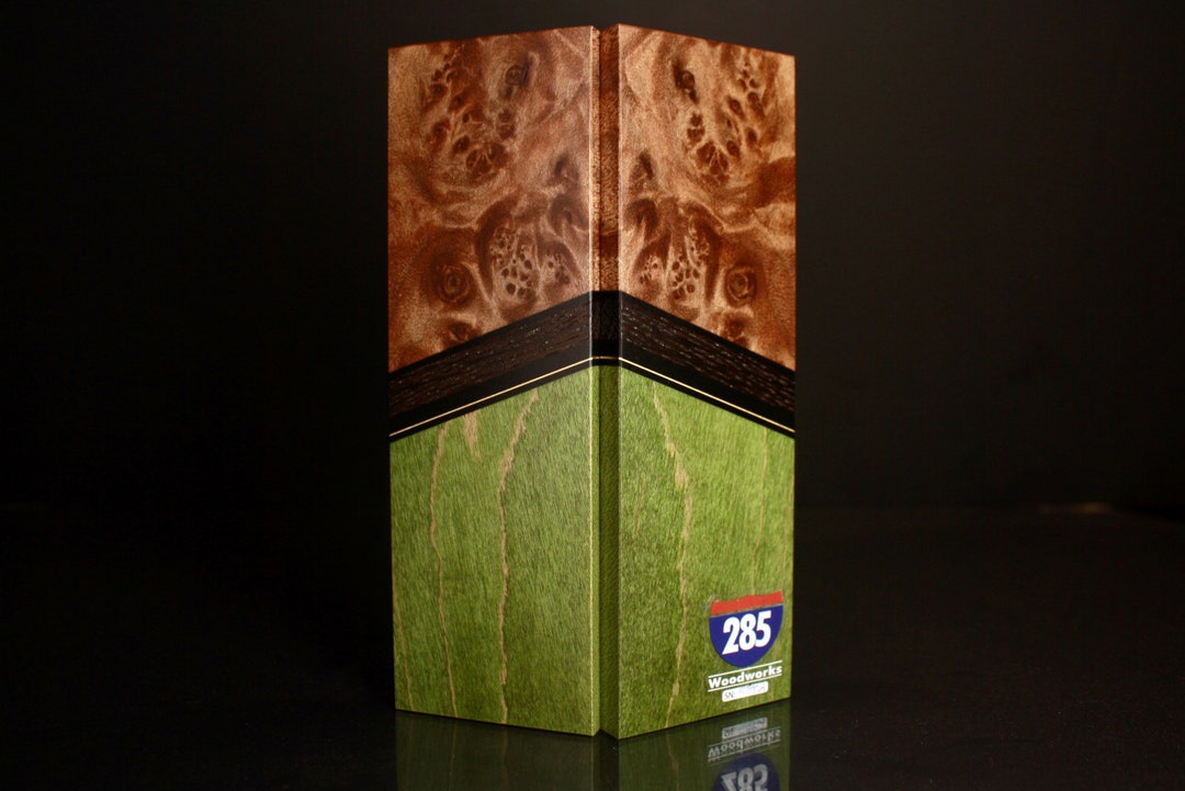 Maple & Maple Burl Segmented Knife Scales. 2 Piece Set. Etsy