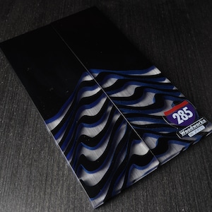 Guancette per coltelli in resina fusa: Ripple Shadow. Set da 2 pezzi.