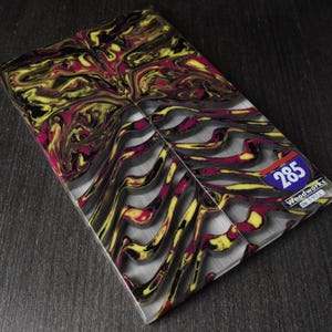 Guancette per coltelli in resina fusa: Ripple Shadow. Set da 2 pezzi.