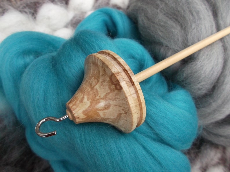 New Style 2019 Spalted Beech Lace Weight 21 gram Drop spindle spindle kit