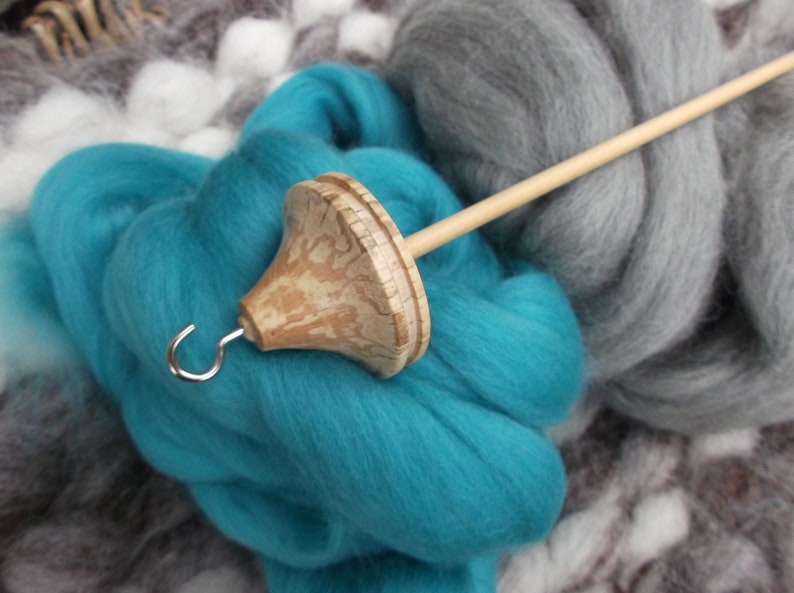 New Style 2019 Spalted Beech Lace Weight 21 gram Drop spindle spindle kit