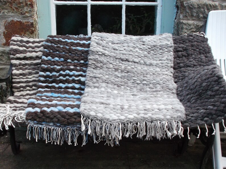 Peg Loom Rugs 100 Pure Wool Handwoven Etsy UK