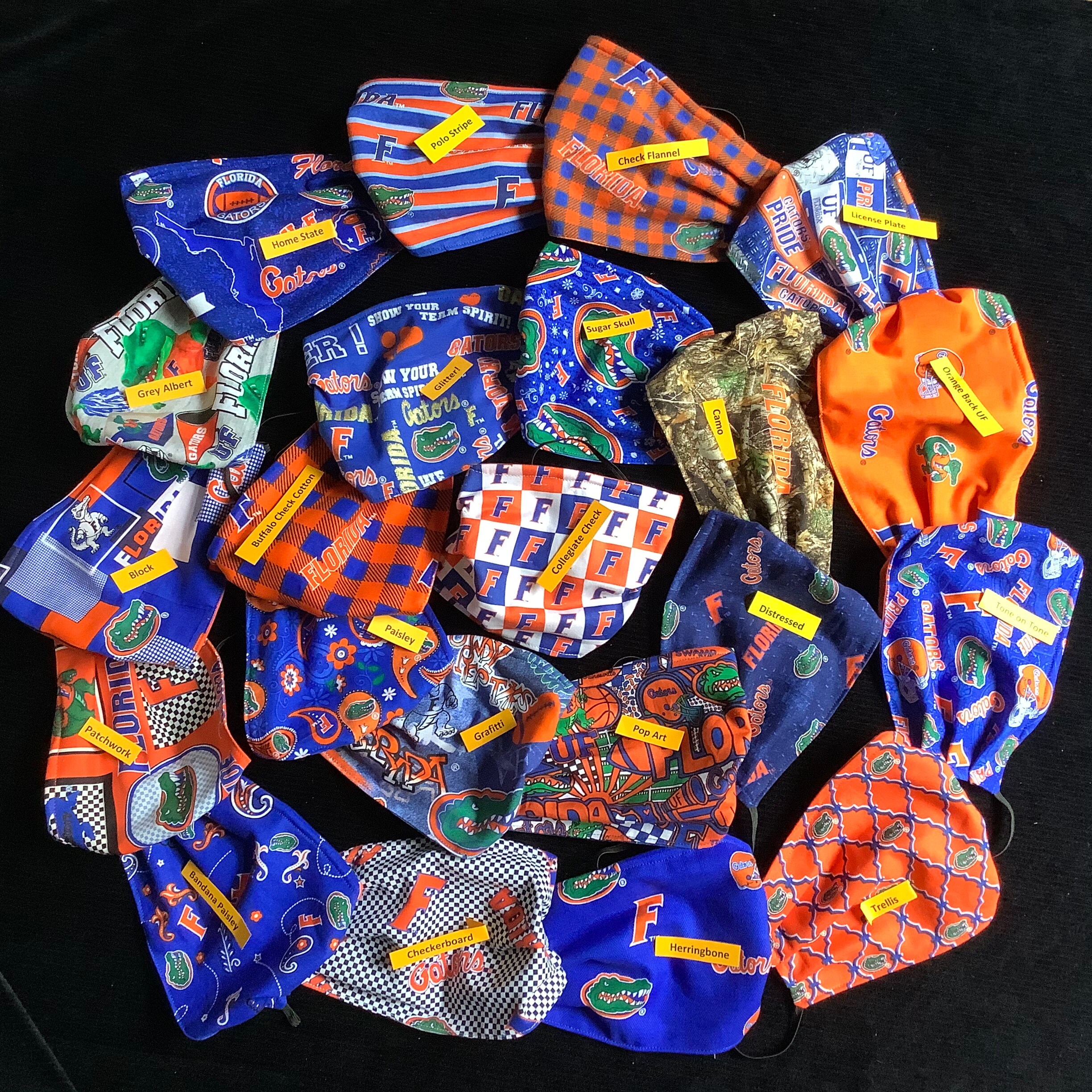 UF Gators face mask Florida mask handmade reversible washable cotton …