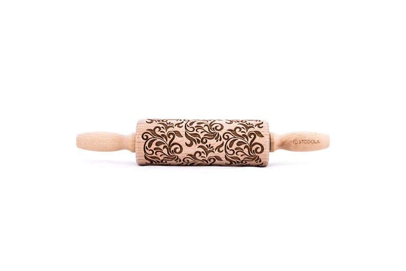 embossing roller. Folk Deco Junior rolling pin for cookies