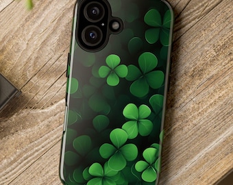 Four Leaf Clover Phone Case, St. Patrick's Day Gift