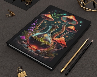 Hardcover Mushroom Boho Journal
