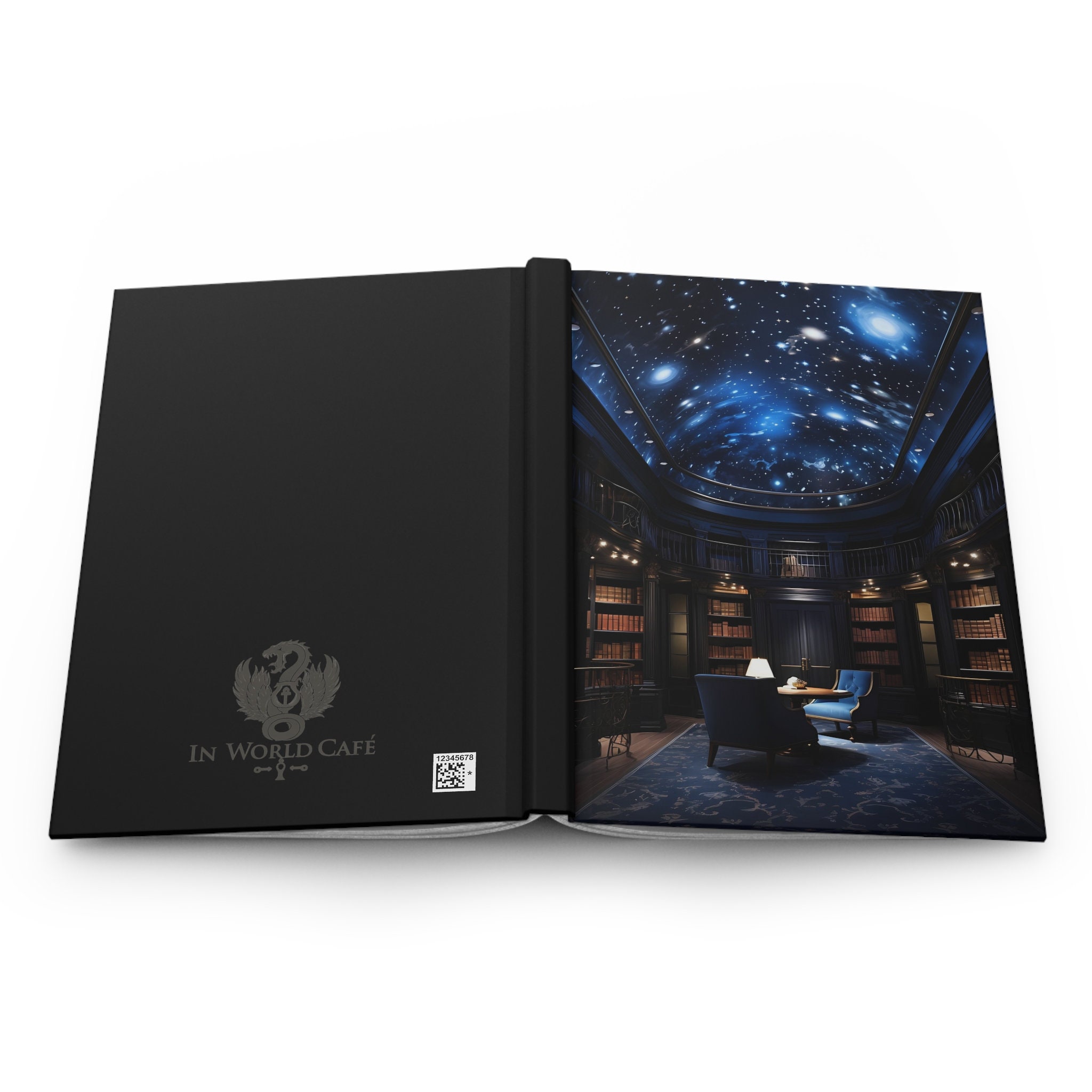 Hardcover Starry Night Reading Room Journal, Dark Academia Journal, Witchy Journal, Cottagecore