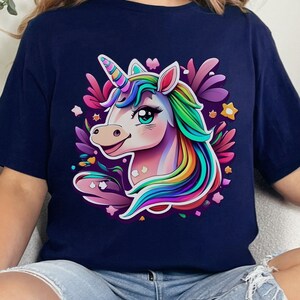 Cute Kawaii Unicorn T-Shirt