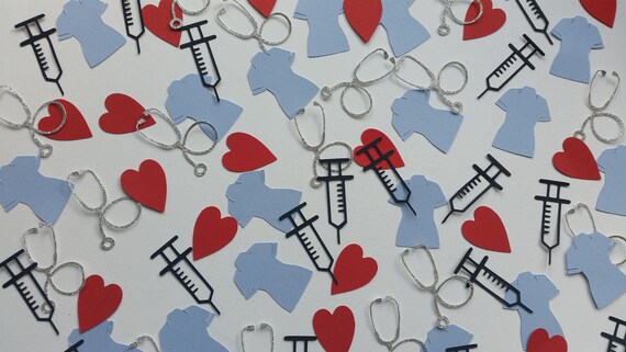 Nurse Medical Confetti Nurse Graduation Party Table Confetti Etsy
