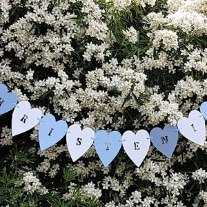 Christening Decor - Christening Banner Blue And White - Christening Gift - Decorations For Christening.