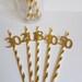 6Pcs/lot Happy Birthday Swirls Decoration 16 20 21 30 40 50