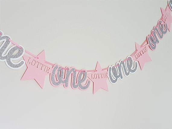 1st Joyeux Anniversaire Bunting Bannière Décoration âge un personnalisé