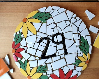 Personalised Mosaic House Number