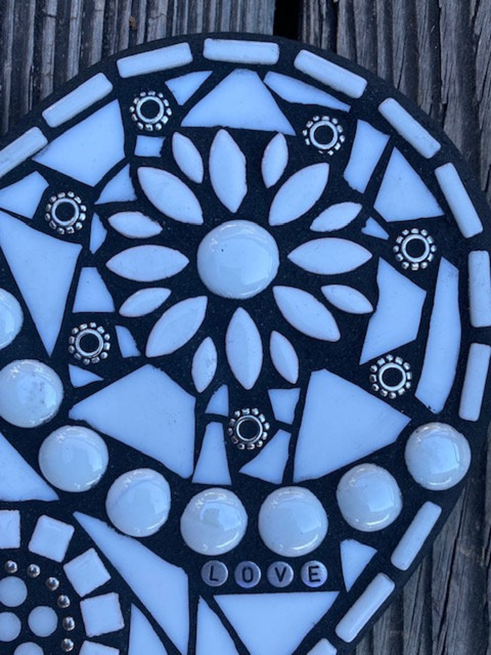 Mosaic Heart Wall Hanging Heart Stained Glass Heart Mixed Etsy