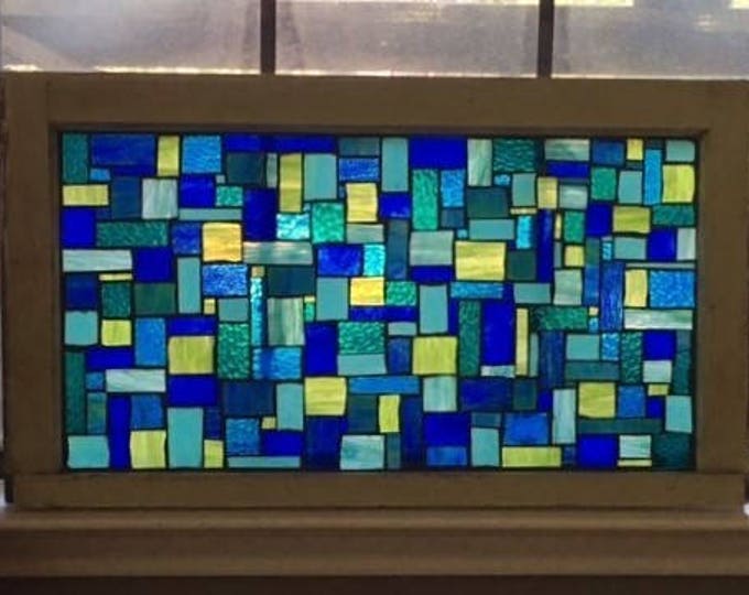 Mosaic Vintage Window Stained Glass Mosaic Mosaic Sun Etsy