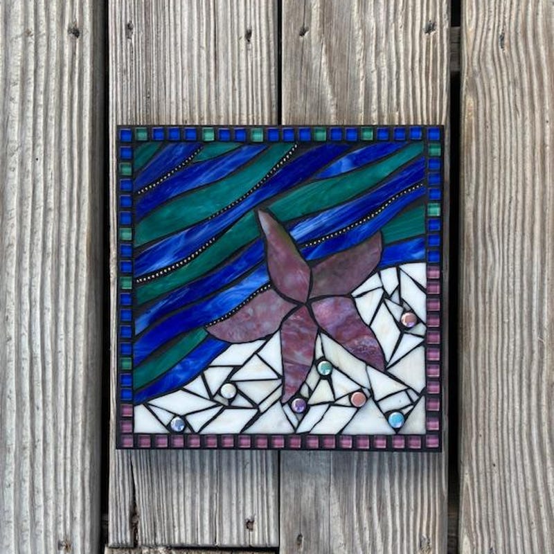 Sea Star Mosaic Wall Plaque main image 0