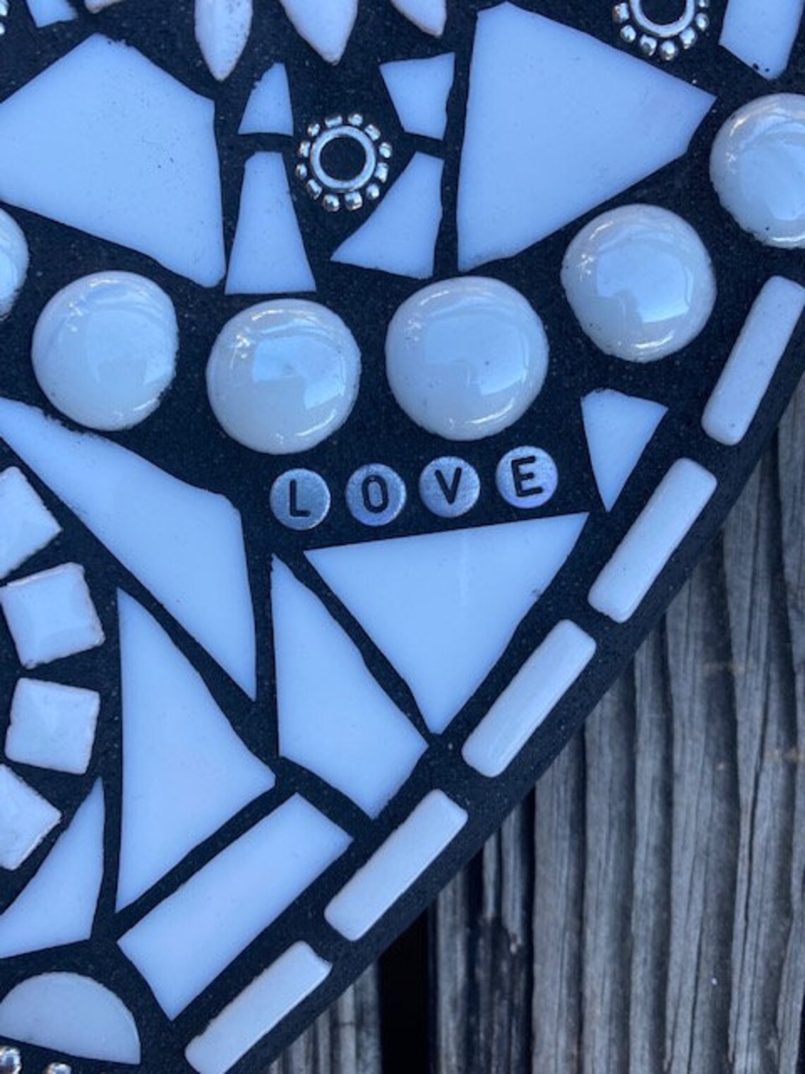 Mosaic Heart Wall Hanging Heart Stained Glass Heart Mixed Etsy