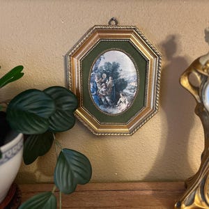 Vintage Italianete wall plaque, Gilded Wood frame, Vintage Gold, Vintage Florentine Frame, Vintage Florentine, French country decor, cottage