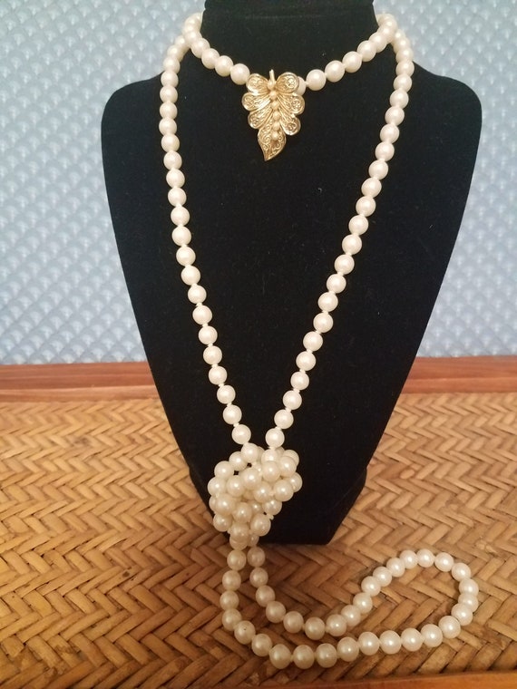 Vintage faux pearls, Vintage Wedding Jewelry , Vi… - image 3