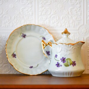 Vintage Tea Cup, Tea Cup with Lid, Vintage Creamer, Vintage Tea Set, Vintage China Tea Cups, Vintage Floral Tea Cup, Hand Painted Tea Set,