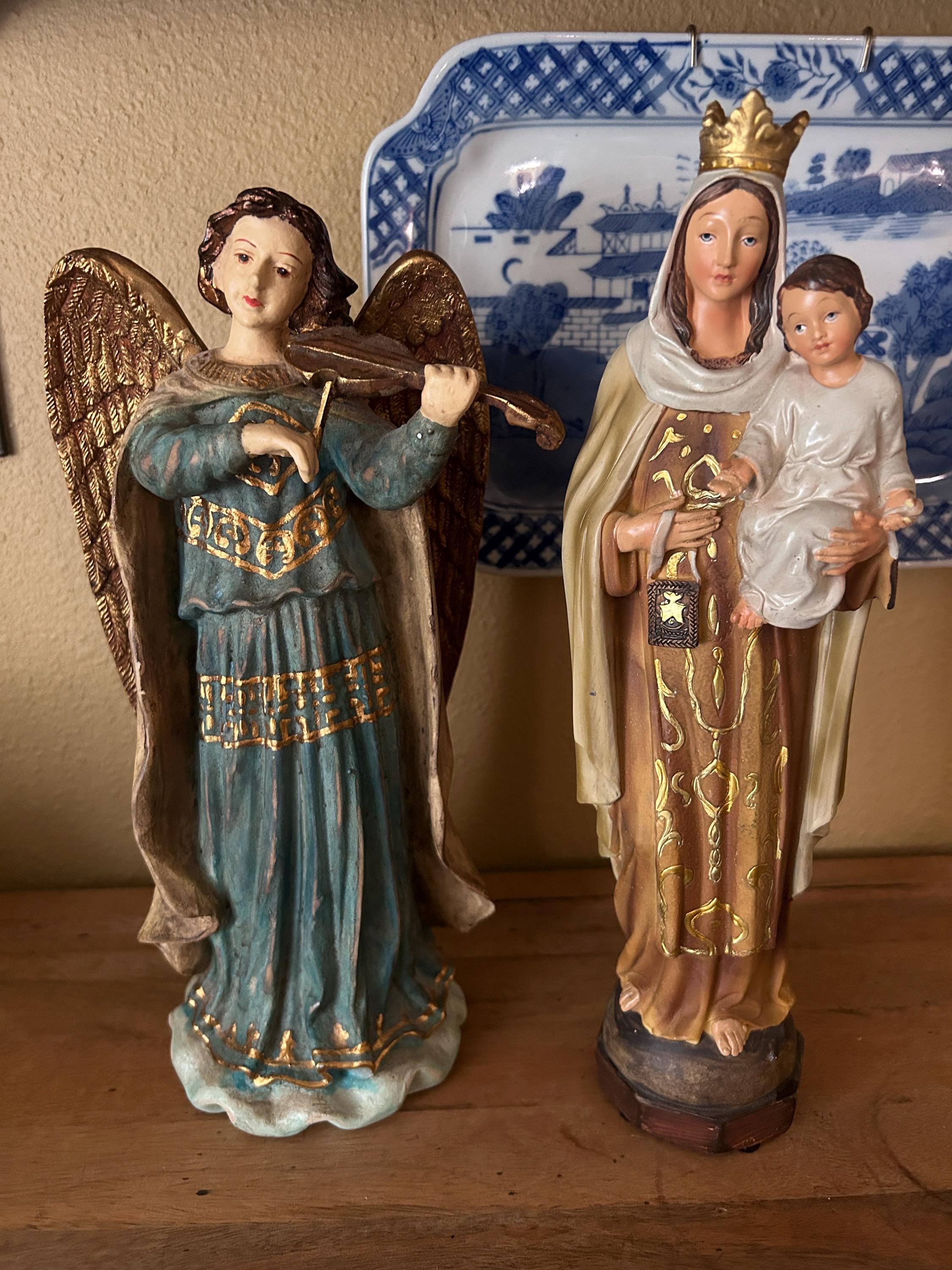 アンティーク雑貨 Small old religious statue. Vintage Religious Statues - Etsy