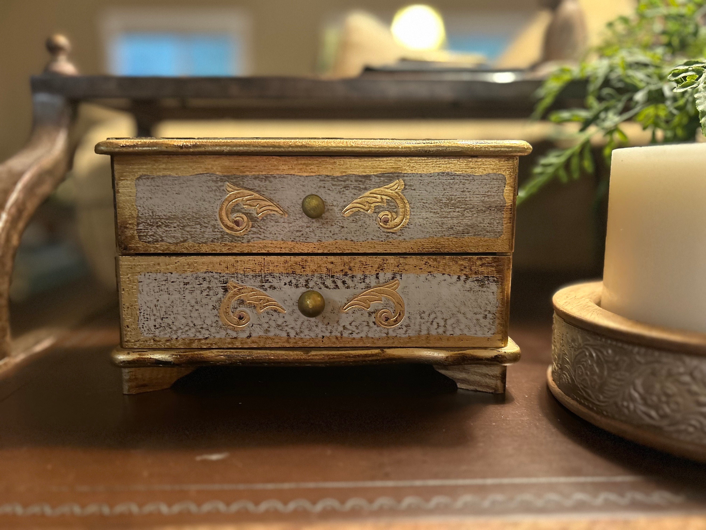 ビンテージ Florentine調 ジュエリーボックス