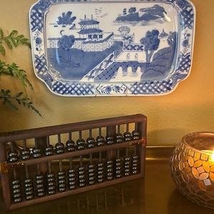 Vintage Abacus, Wood Abacus, Wooden Abacus, Home Office Gift, Gift For Professional, Gift For Professor, Vintage Bookshelf Decor, Accountant