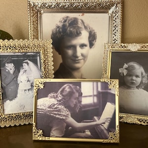 Vintage Brass Frames, Ornate Gold Frame, Vintage Filagree frame, Vintage Picture Frames, Vintage Photo Frame, Moody Decor, Vintage Frame Set