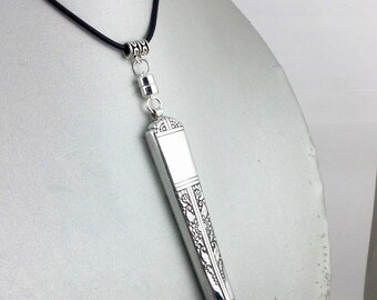 Ink Pen Necklace - Detachable Ink Pen Necklace - Antique Pen - # 10395