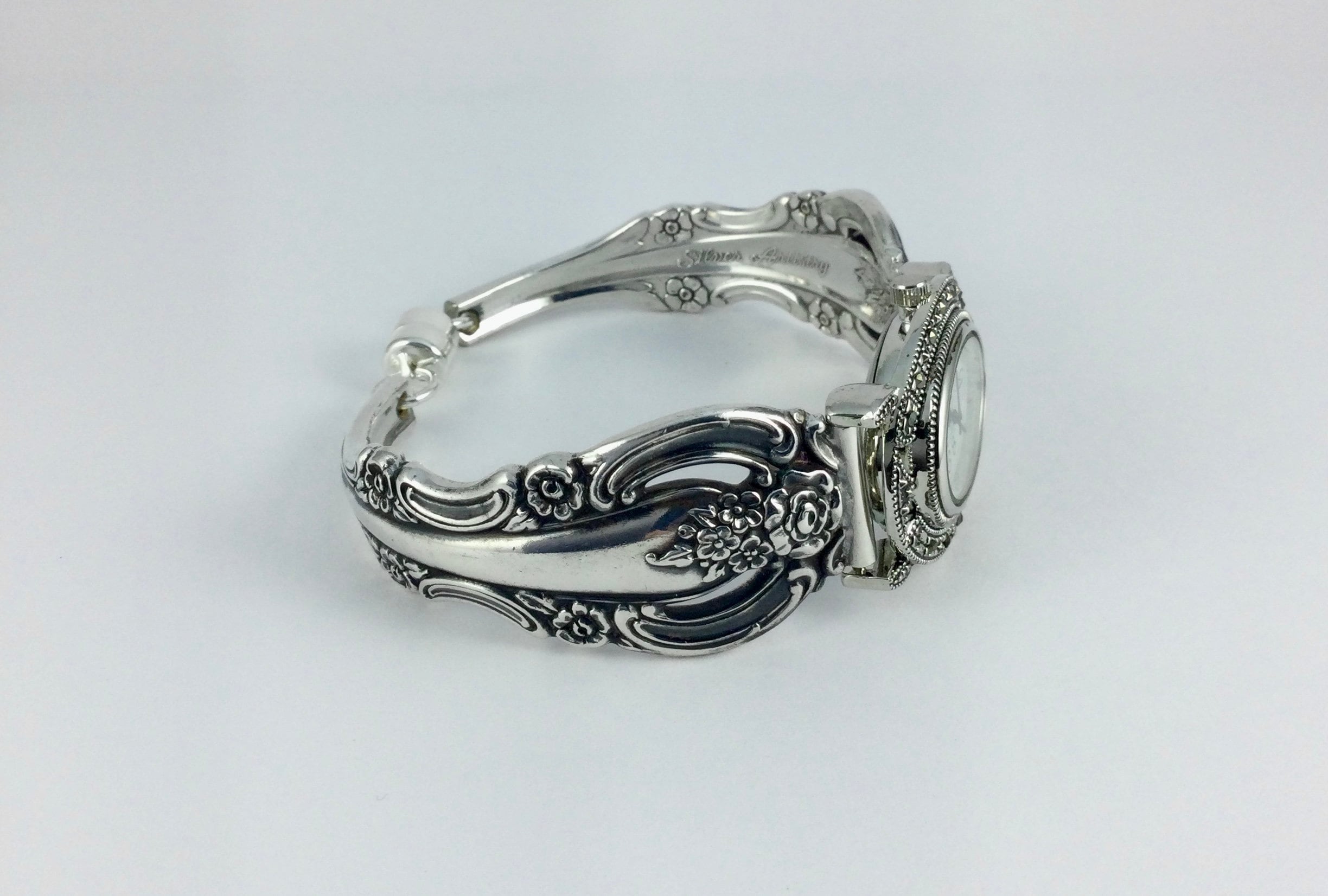 Vintage Spoon Handle Silver Watch Silver Spoon Watch Lady Helen - Fenimore Farm main image 4