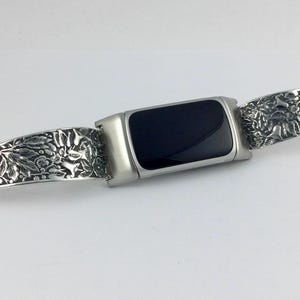 Antique Silverplate Spoon Fitbit Charge 5/6 Band - 7 inch Wrist - # 11831