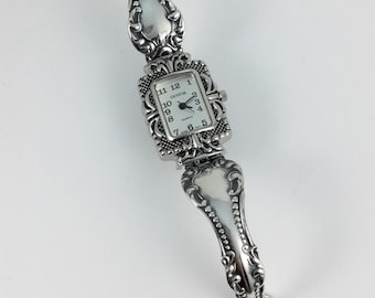 Spoon Handle Watch - Size 6 inches - Bent Spoon Jewelry - # 11839