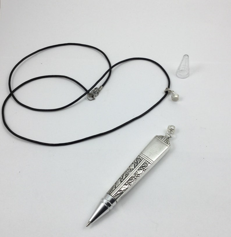 Ink Pen Necklace Detachable Ink Pen Necklace Antique Pen Etsy