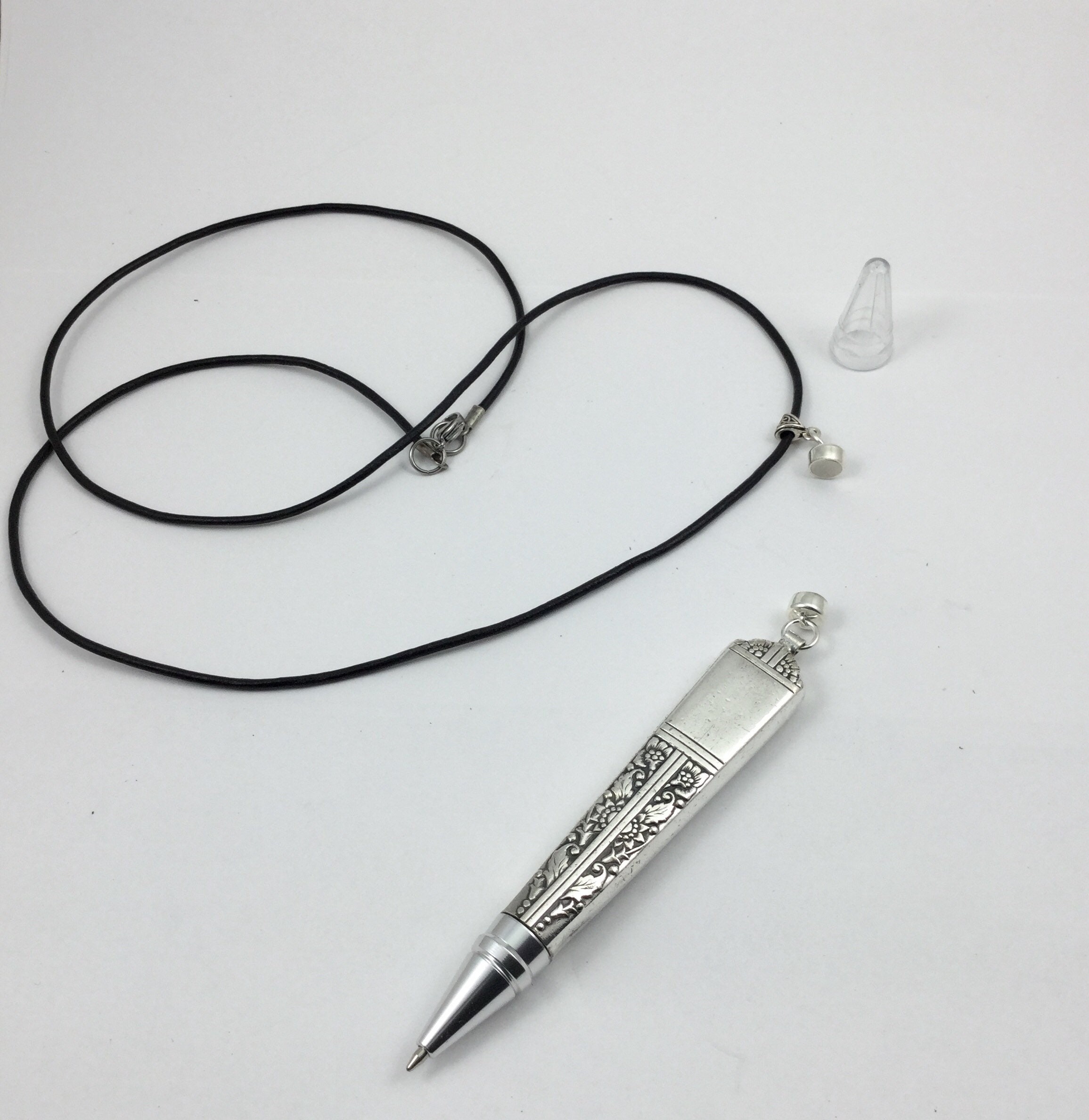 Ink Pen Necklace Detachable Ink Pen Necklace Antique Pen Etsy
