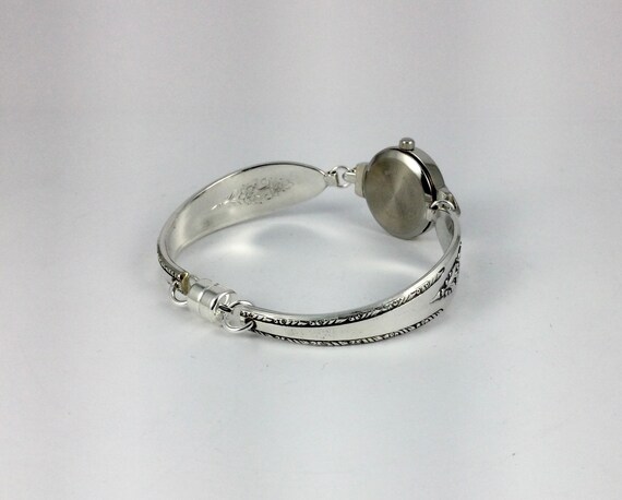 One of a kind hand crafted Silver Spoon watch with Gem Accents Spoon Watch - Etsy main image 3