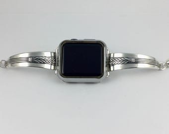 38mm - 40mm - 41mm / Series 10/11 - 42mm iWatch Band - Size 6 3/4 inches - Silver iWatch Band  - # 11636