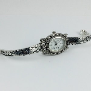Spoon Handle Watch - Size 6 inches - Bent Spoon Jewelry - # 10178