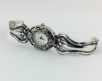 Spoon Handle Watch - Size 6 1/2 inches - Bent Spoon Jewelry - # 8519