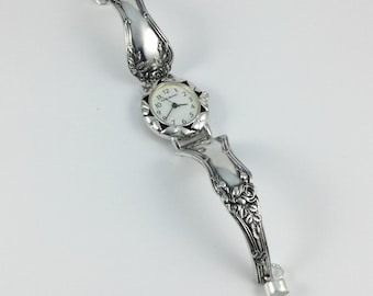 Spoon Handle Watch - Size 7 1/4 inches - Flatware Wrist Watch - # 11840