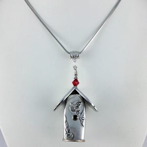 Birdhouse Necklace - Flatware Necklace - # 9074