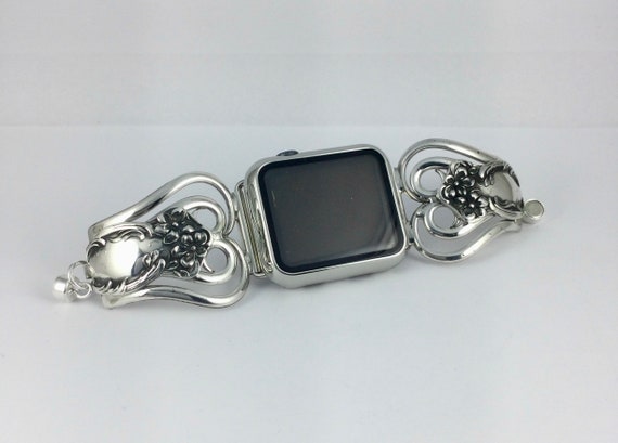 iWatch Band 42mm - 44mm - 45mm - 49mm / Series 10 - 46mm Size 6 1/4 inches - # 8181 - Handmade Watch Strap