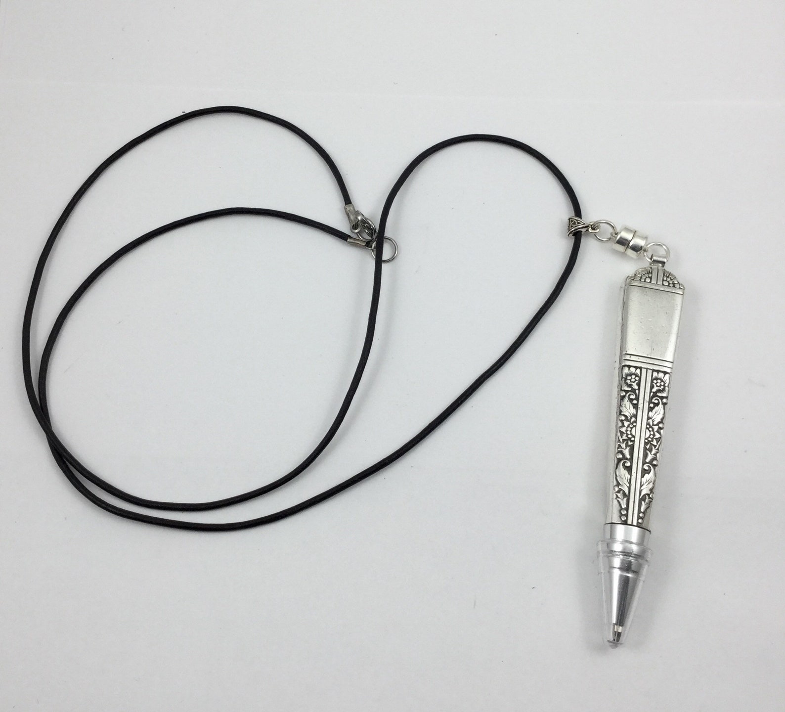 Ink Pen Necklace Detachable Ink Pen Necklace Antique Pen Etsy