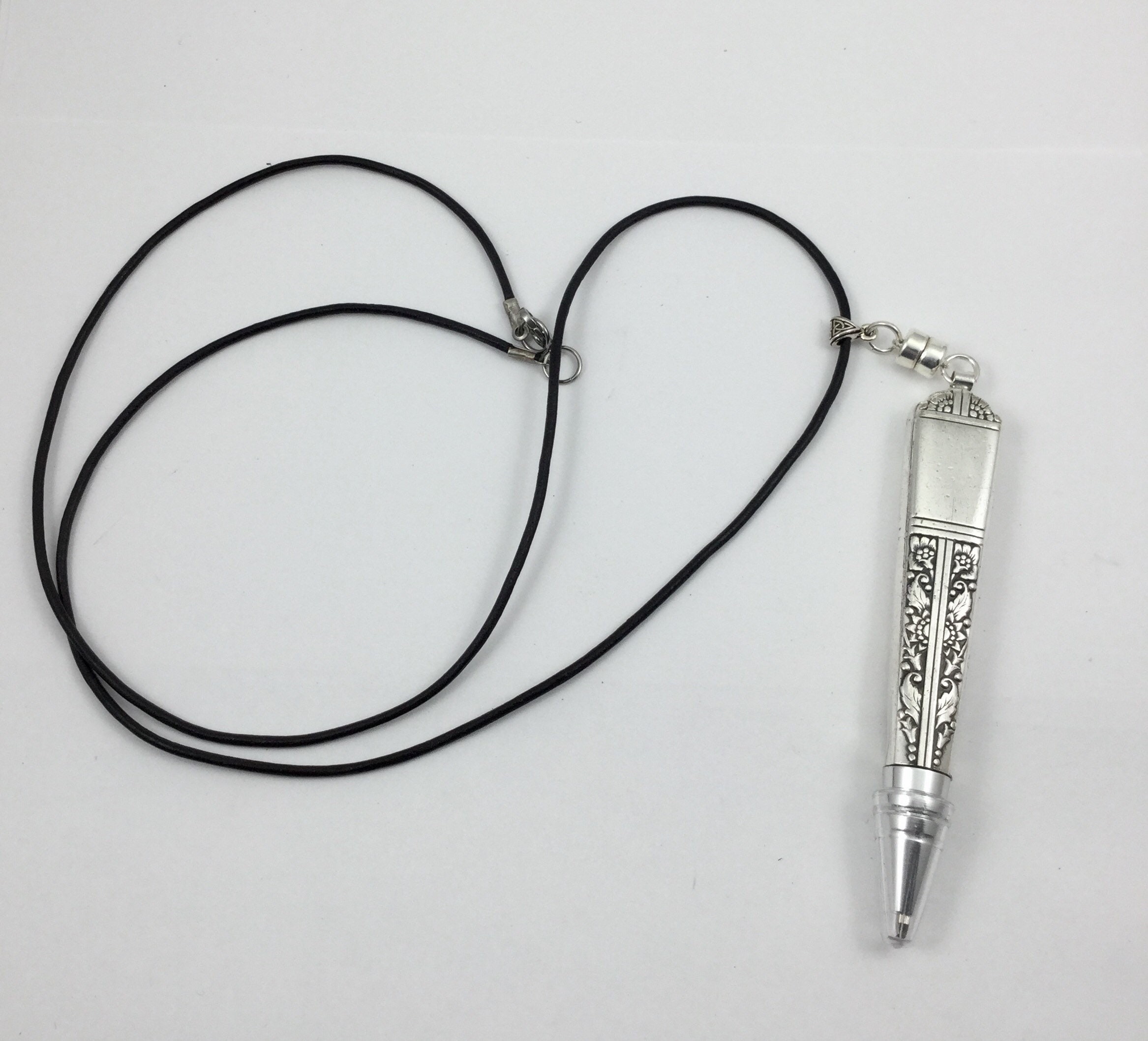 Ink Pen Necklace Detachable Ink Pen Necklace Antique Pen Etsy