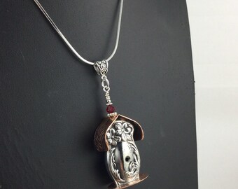 Collar con forma de casa de pájaros - Joyería de cubertería - N.º 9366