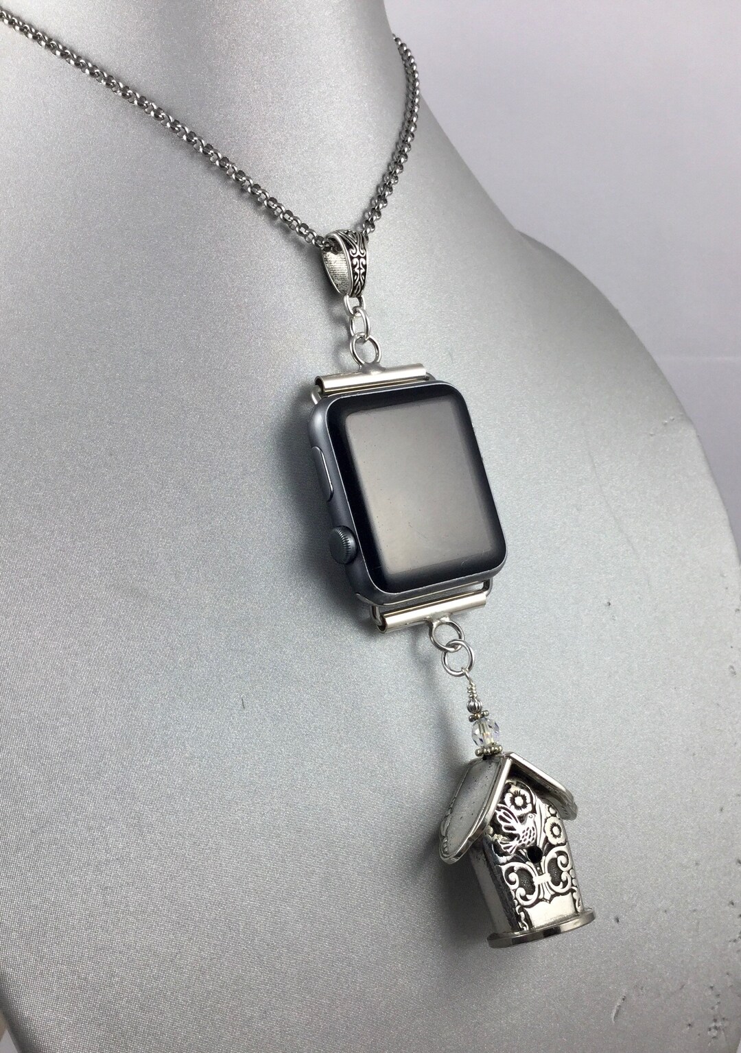 42mm 44mm 45mm Iwatch Necklace Bird House Necklace Etsy