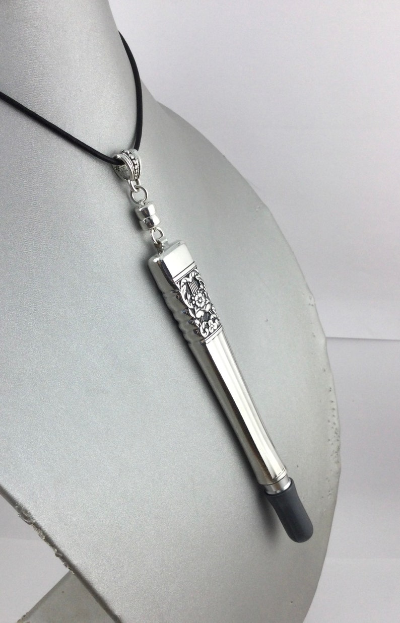 Origin Shiny Silver Pen Necklace Style 743