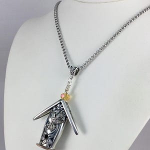 Birdhouse Necklace - Spoon Jewelry - # 9536