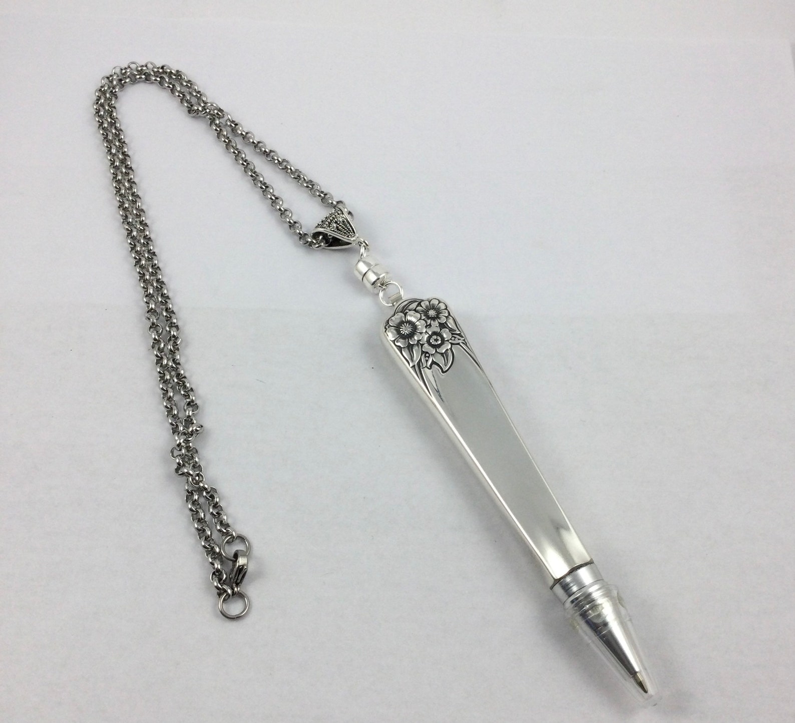 Detachable Ink Pen Necklace Ink Pen Chain 5400 Etsy